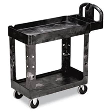 Pinpoint Heavy-Duty Utility Cart  2-Shelf  18w x 39d x 33h  Black PI2187576